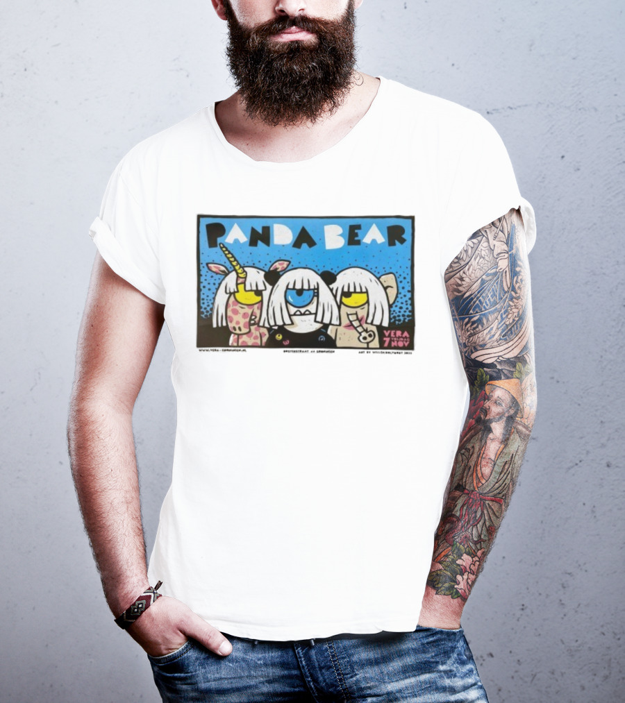 Panda Bear Vera Groningen November 7 Unicorn Characters T-Shirt