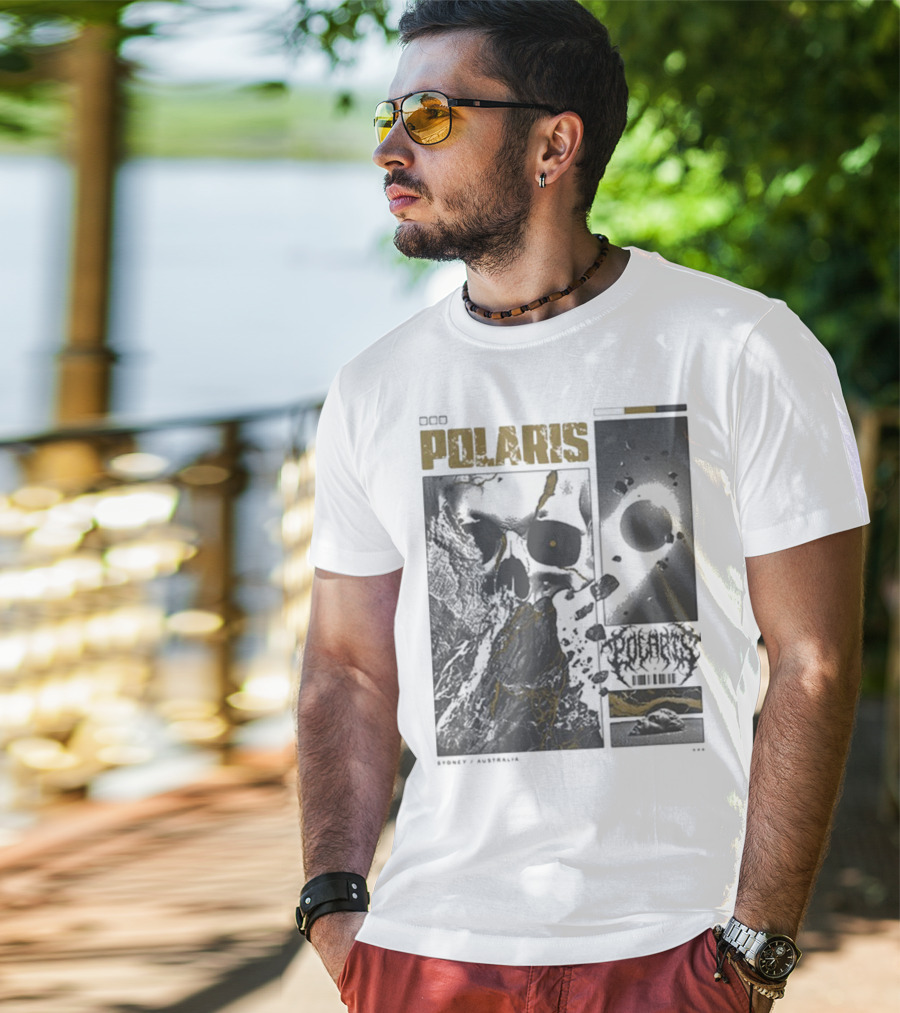 Polaris Kintsugi Skull Eclipse Aesthetic T-Shirt