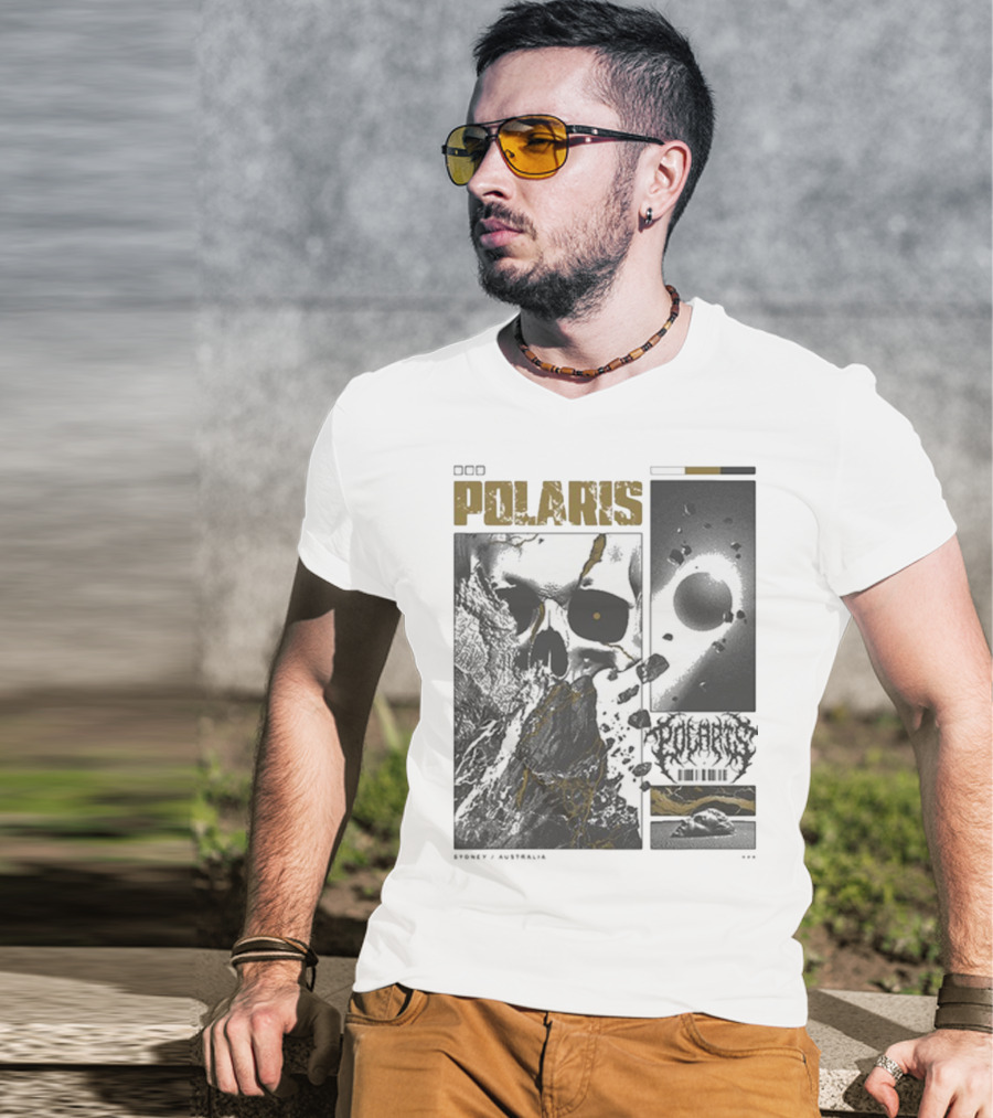 Polaris Kintsugi Skull Eclipse Aesthetic T-Shirt