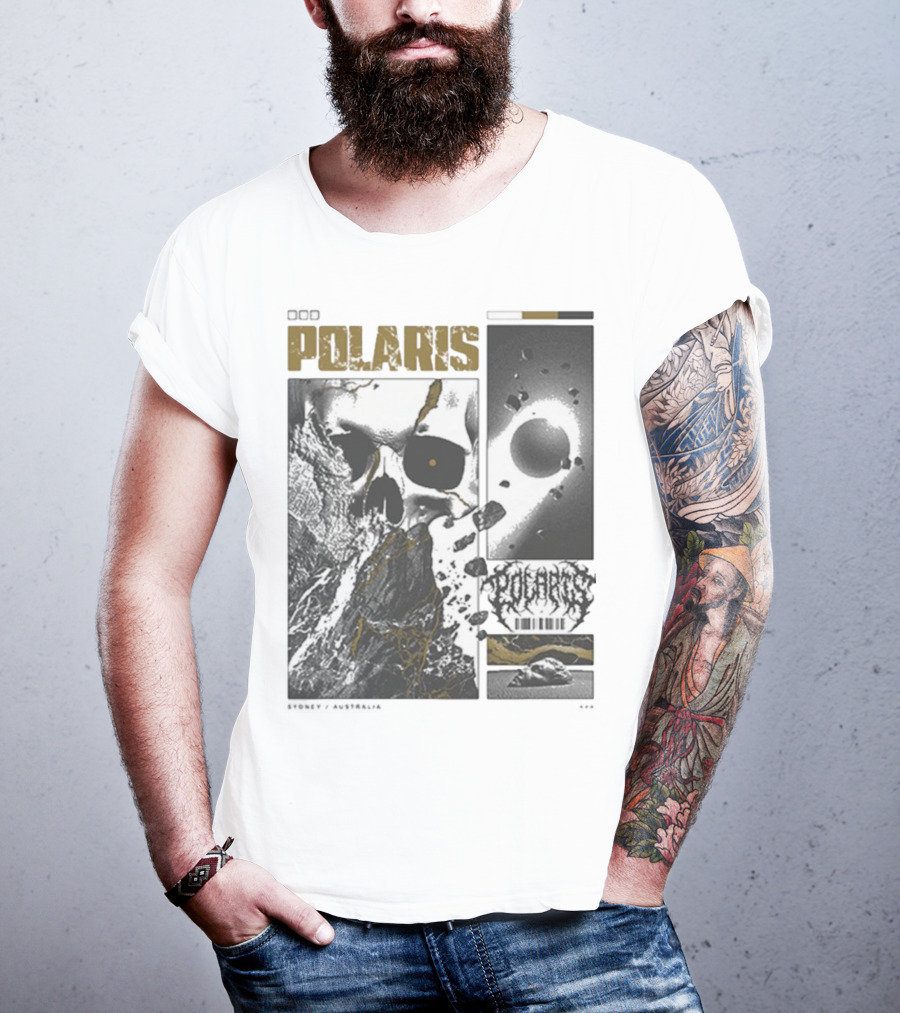 Polaris Kintsugi Skull Eclipse Aesthetic T-Shirt