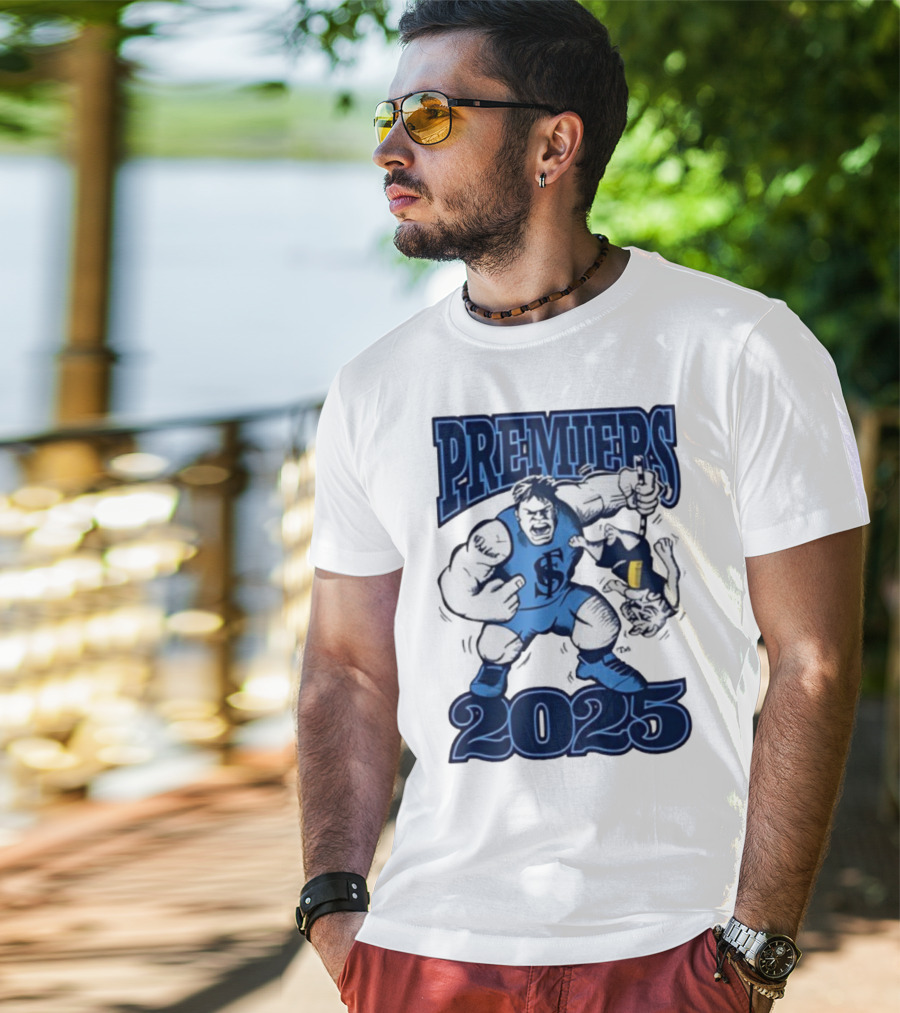 Sturt Football Club Premiers 2025 Mascot Victory Image T-Shirt