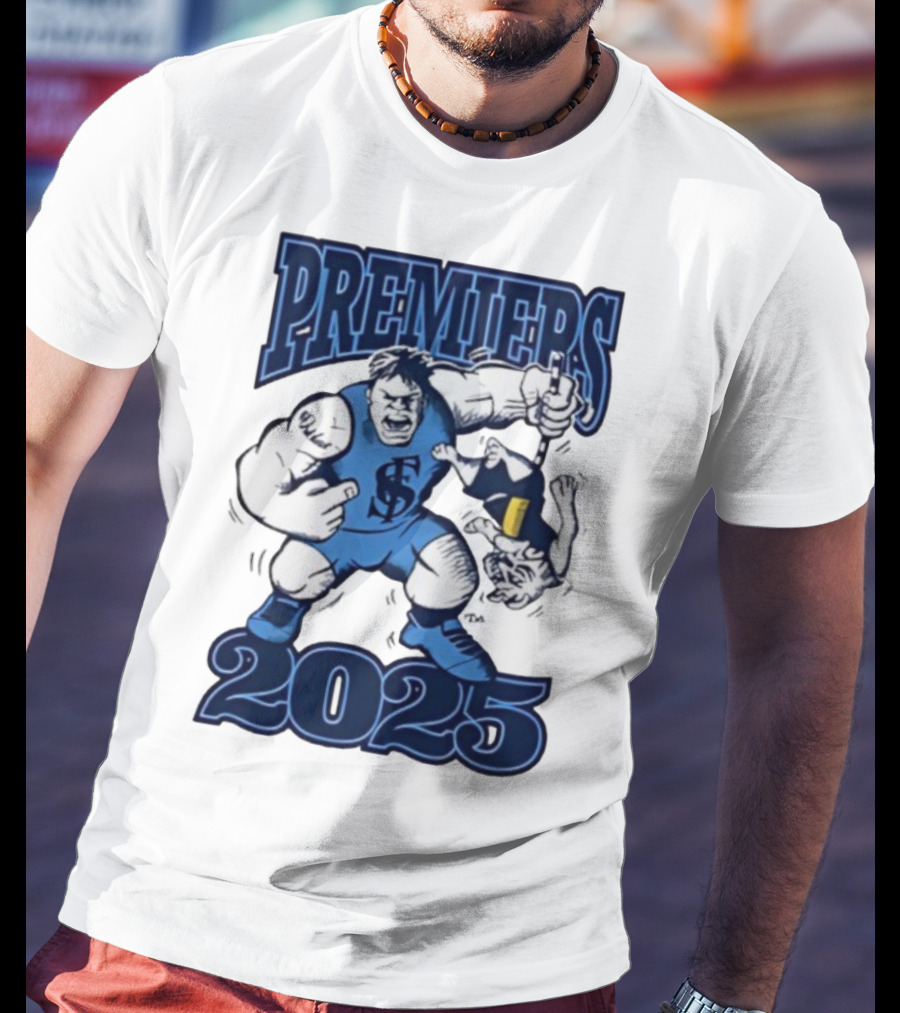 Sturt Football Club Premiers 2025 Mascot Victory Image T-Shirt