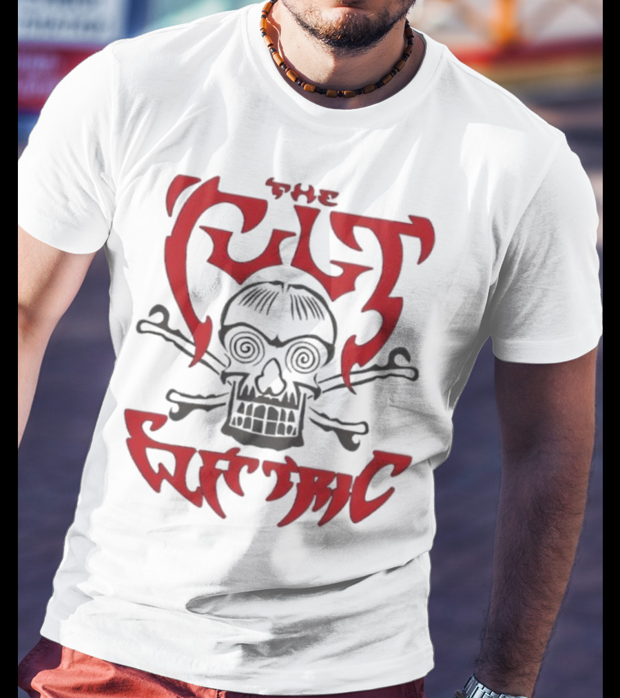 The Cult Electric Skull Vintage Graphic T-Shirt