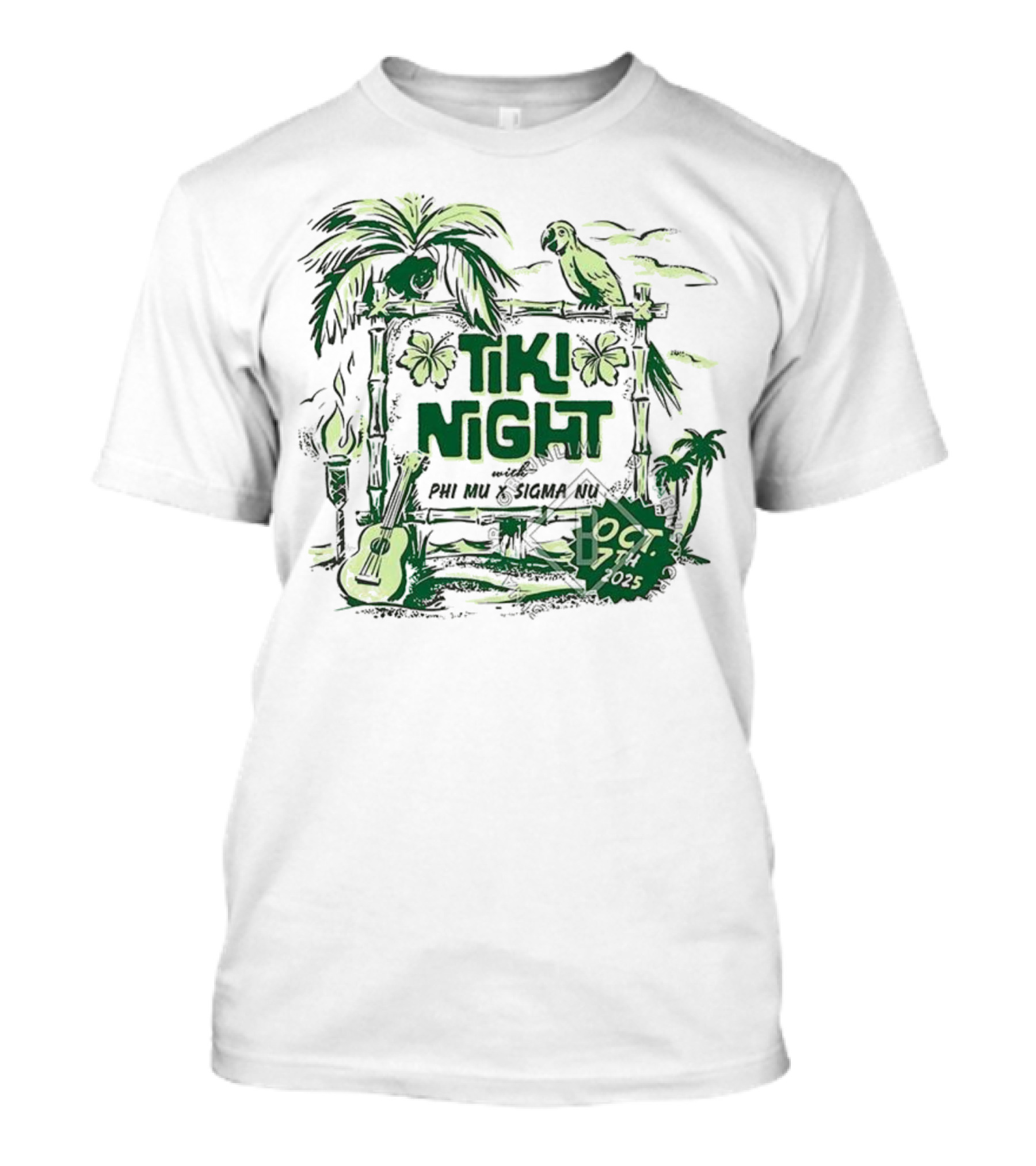 University Of Mississippi Phi Mu Tiki Night Oct 17 2015 T-Shirt