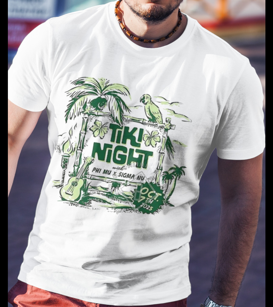 University Of Mississippi Phi Mu Tiki Night Oct 17 2015 T-Shirt