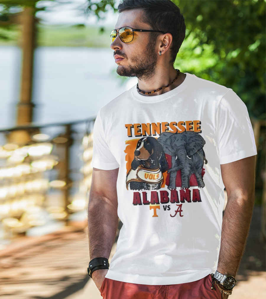Tennessee Alabama Vols Vs Crimson Tide Mascots Third Saturday October 18 2025 T-Shirt
