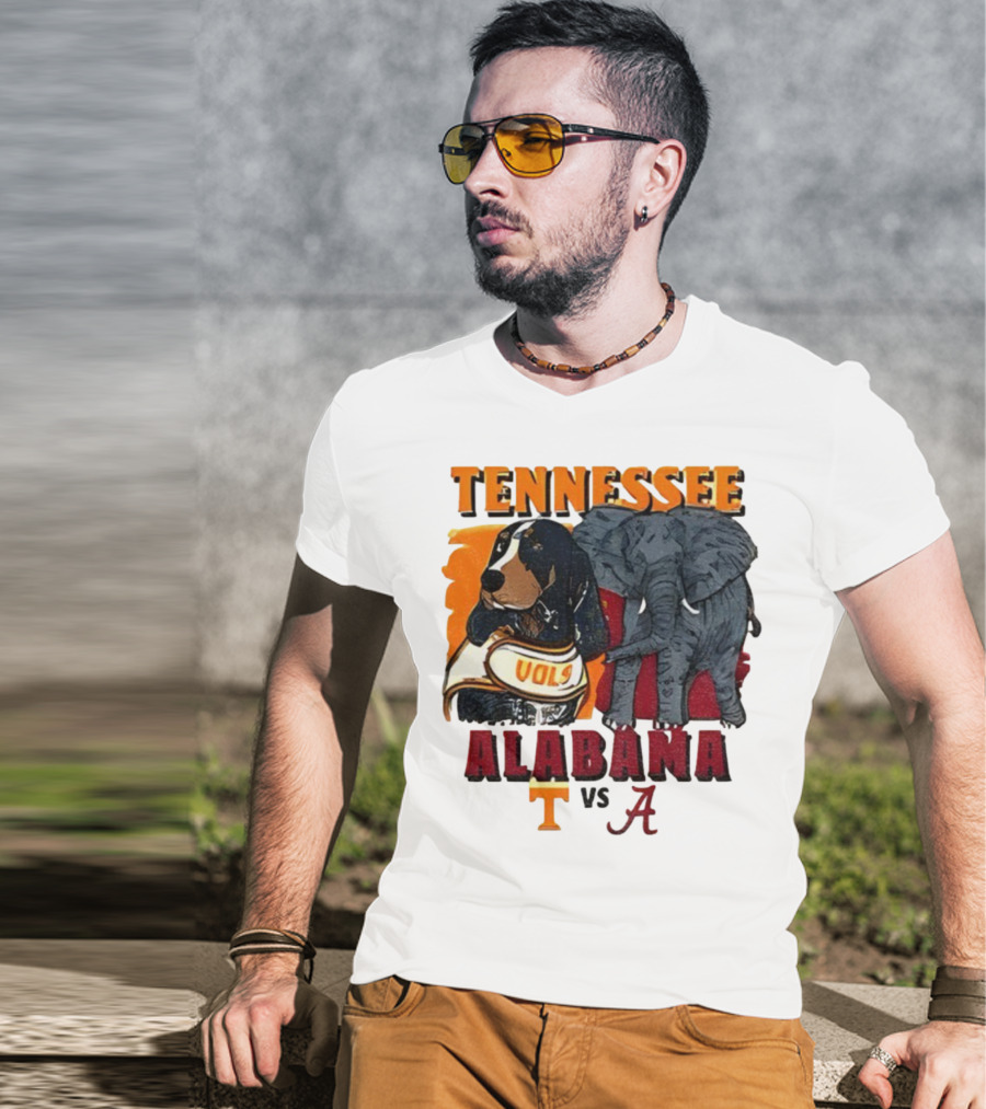 Tennessee Alabama Vols Vs Crimson Tide Mascots Third Saturday October 18 2025 T-Shirt