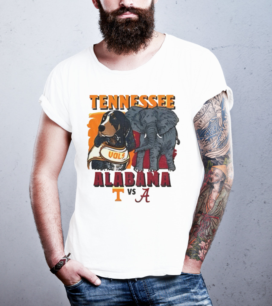 Tennessee Alabama Vols Vs Crimson Tide Mascots Third Saturday October 18 2025 T-Shirt