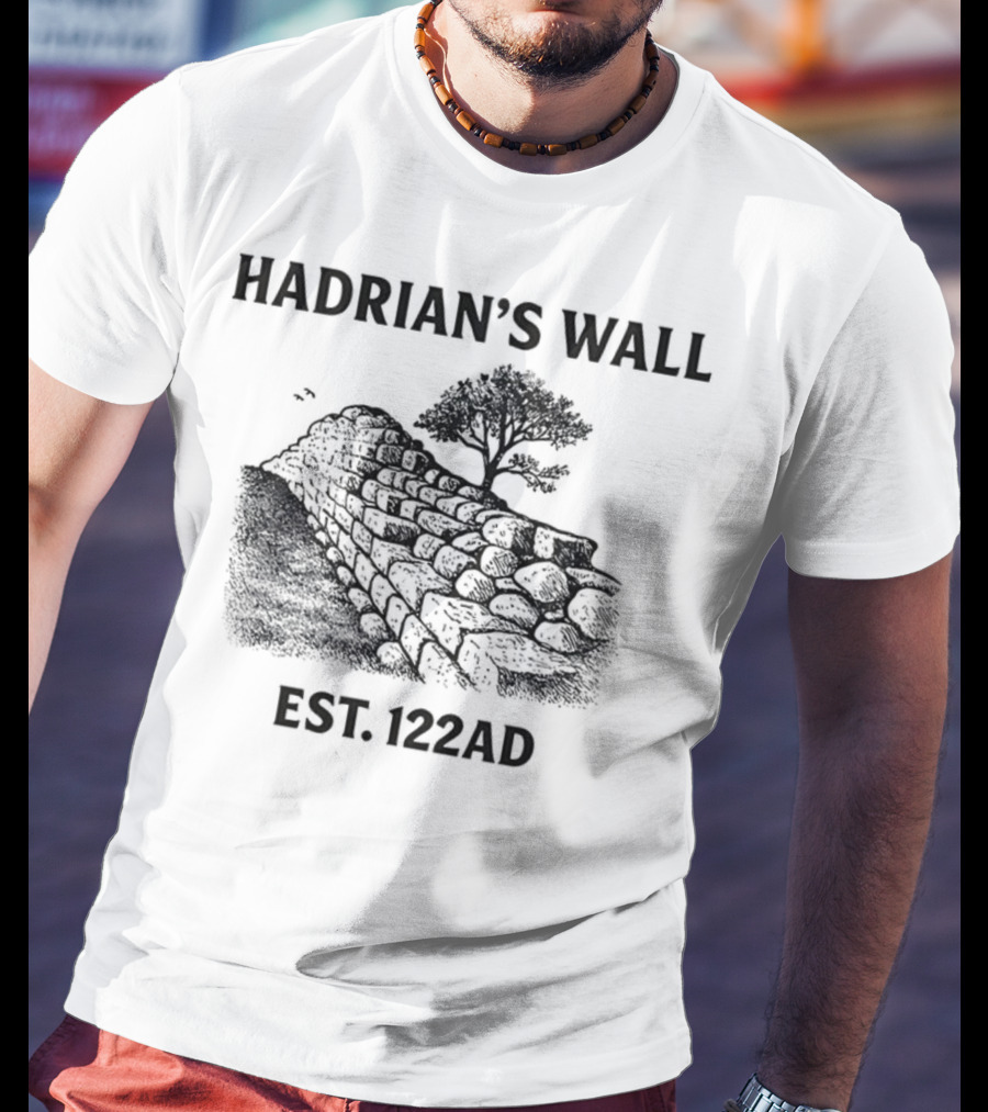 Hadrian's Wall Est 122AD Ancient Rome Historical Structure T-Shirt