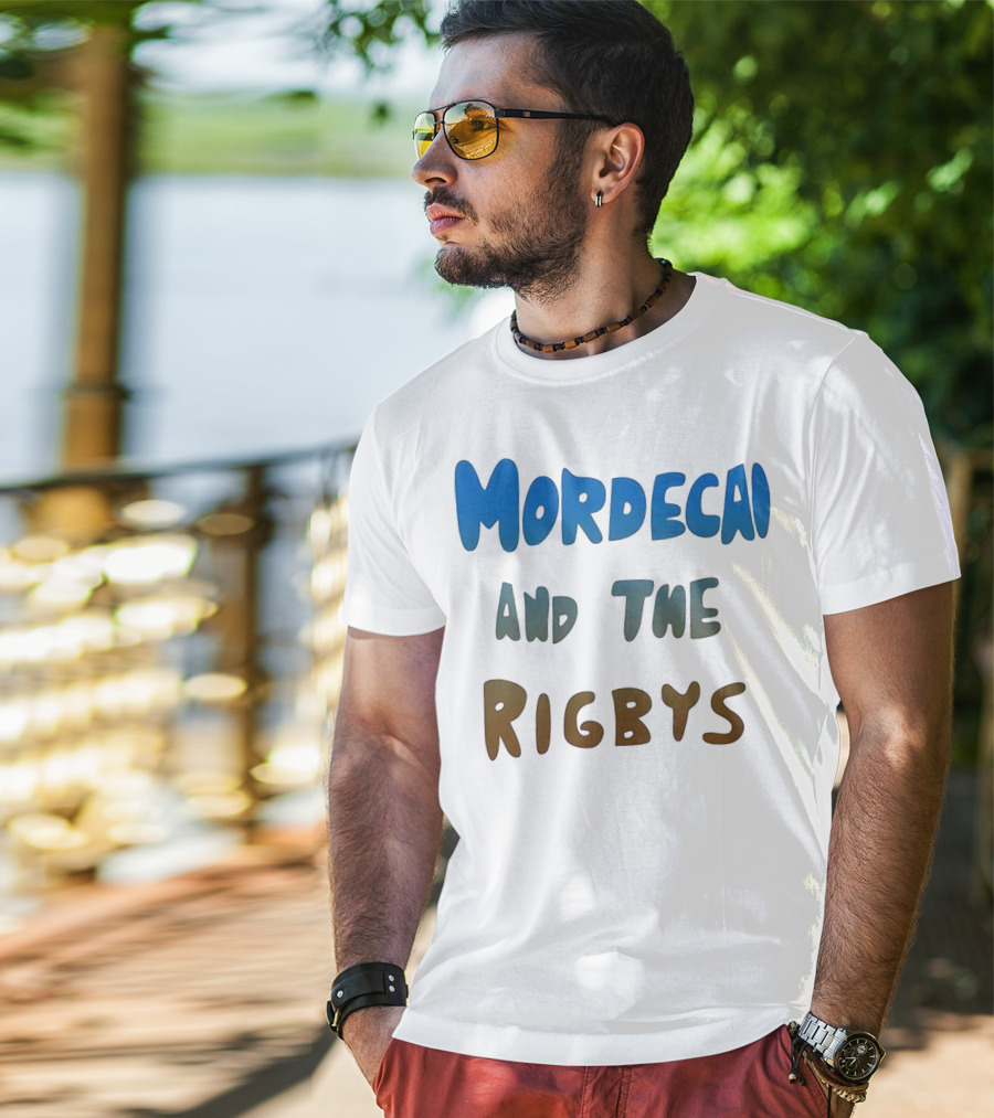 Mordecai And The Rigbys Regular Show Cartoon Character T-Shirt