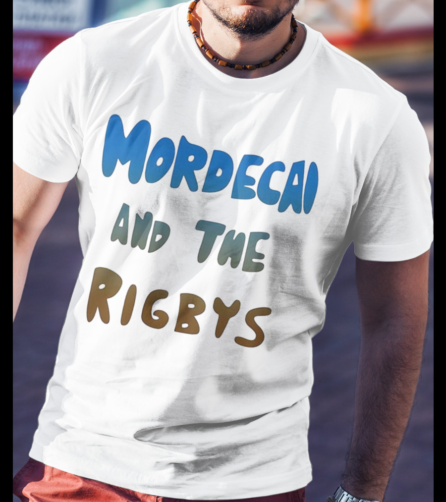 Mordecai And The Rigbys Regular Show Cartoon Character T-Shirt