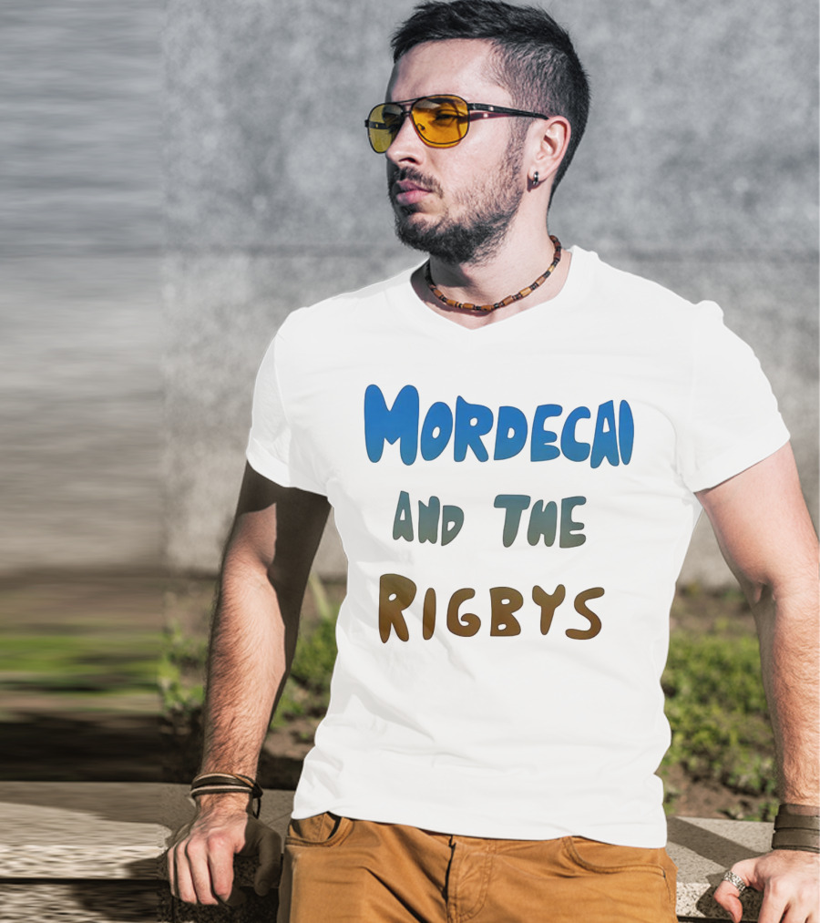 Mordecai And The Rigbys Regular Show Cartoon Character T-Shirt