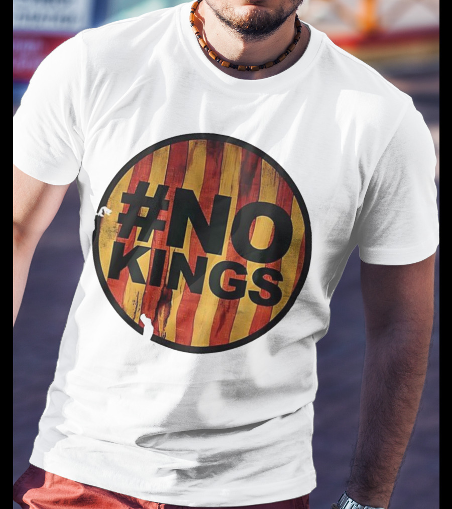 #NO KINGS American Flag Vintage T-Shirt