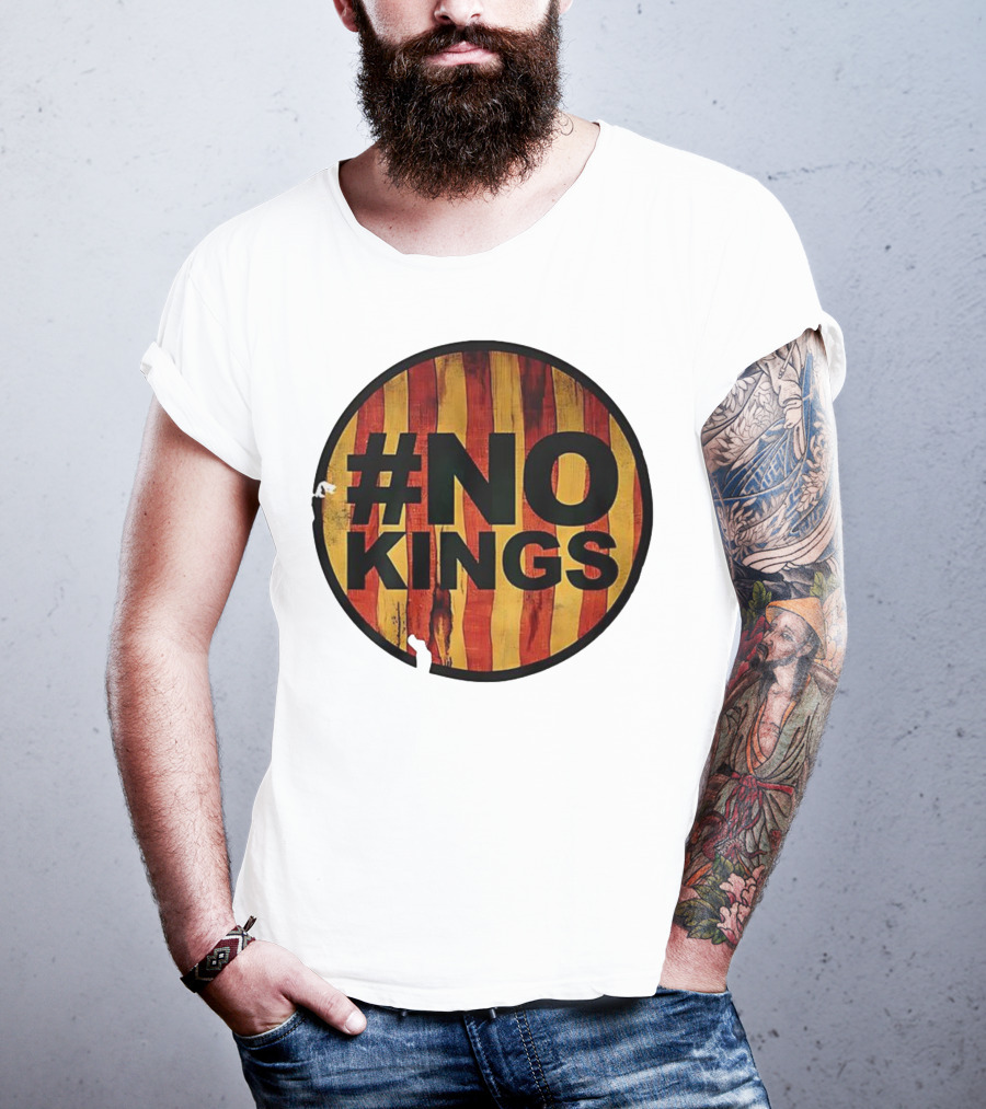 #NO KINGS American Flag Vintage T-Shirt