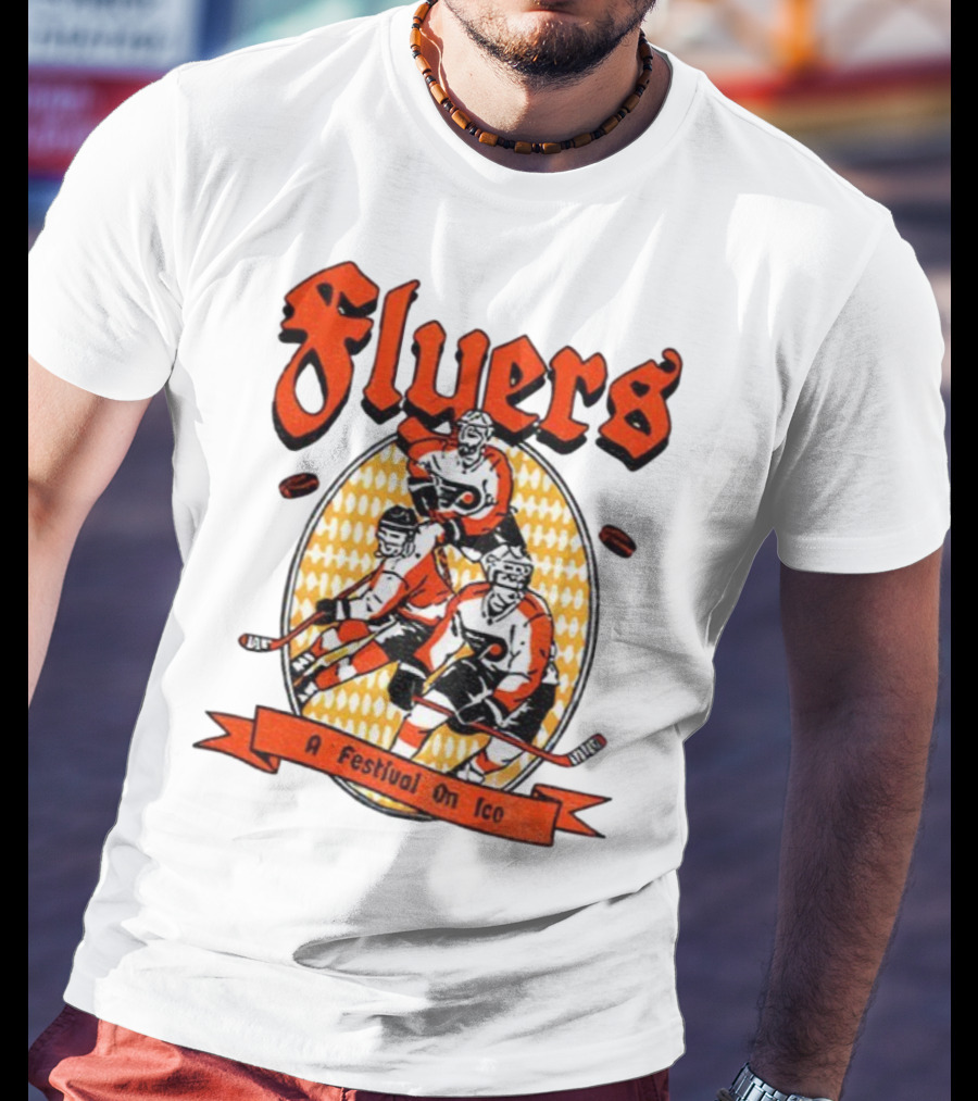 Philadelphia Flyers A Festival On Ice Hockey Team T-Shirt