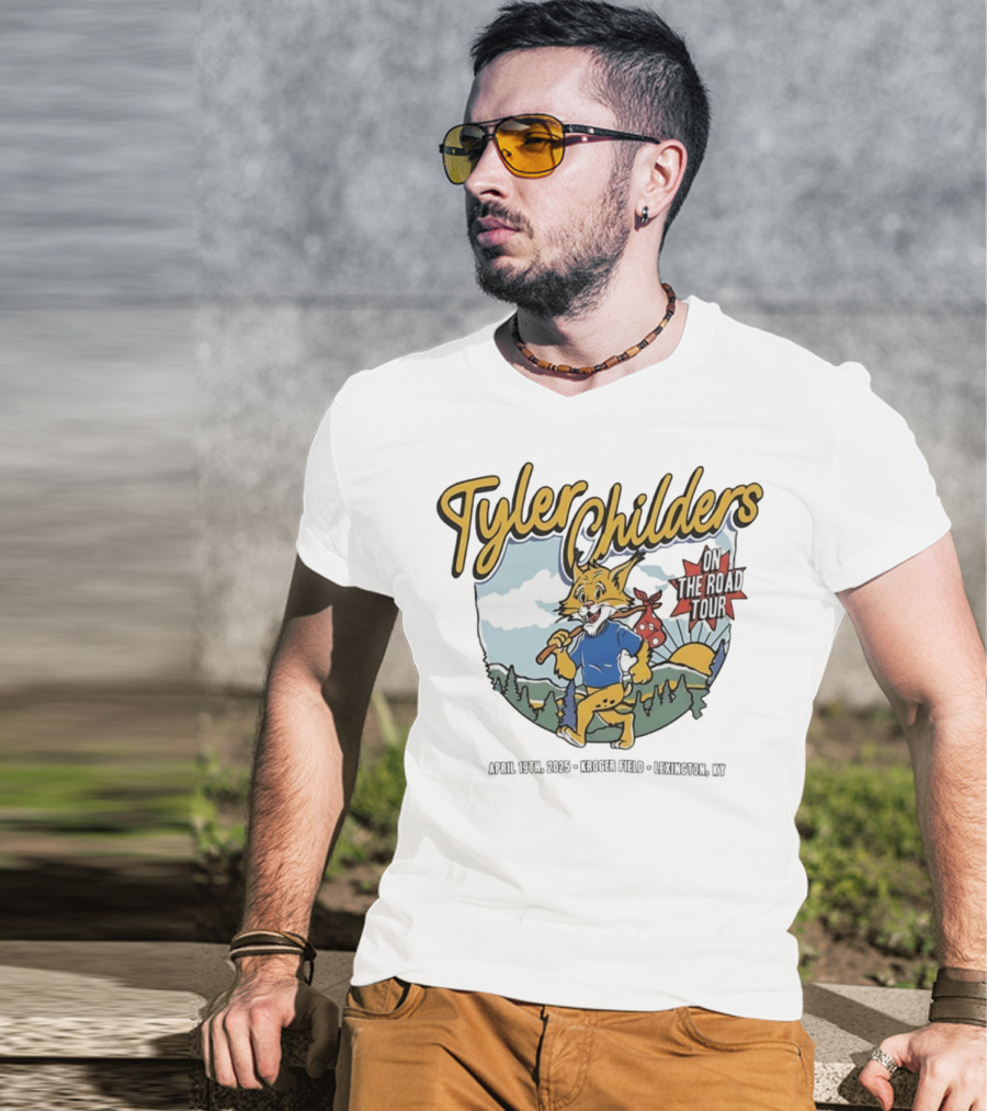Tyler Childers Wildcat On The Road Tour Forest Sunrise Scene T-Shirt