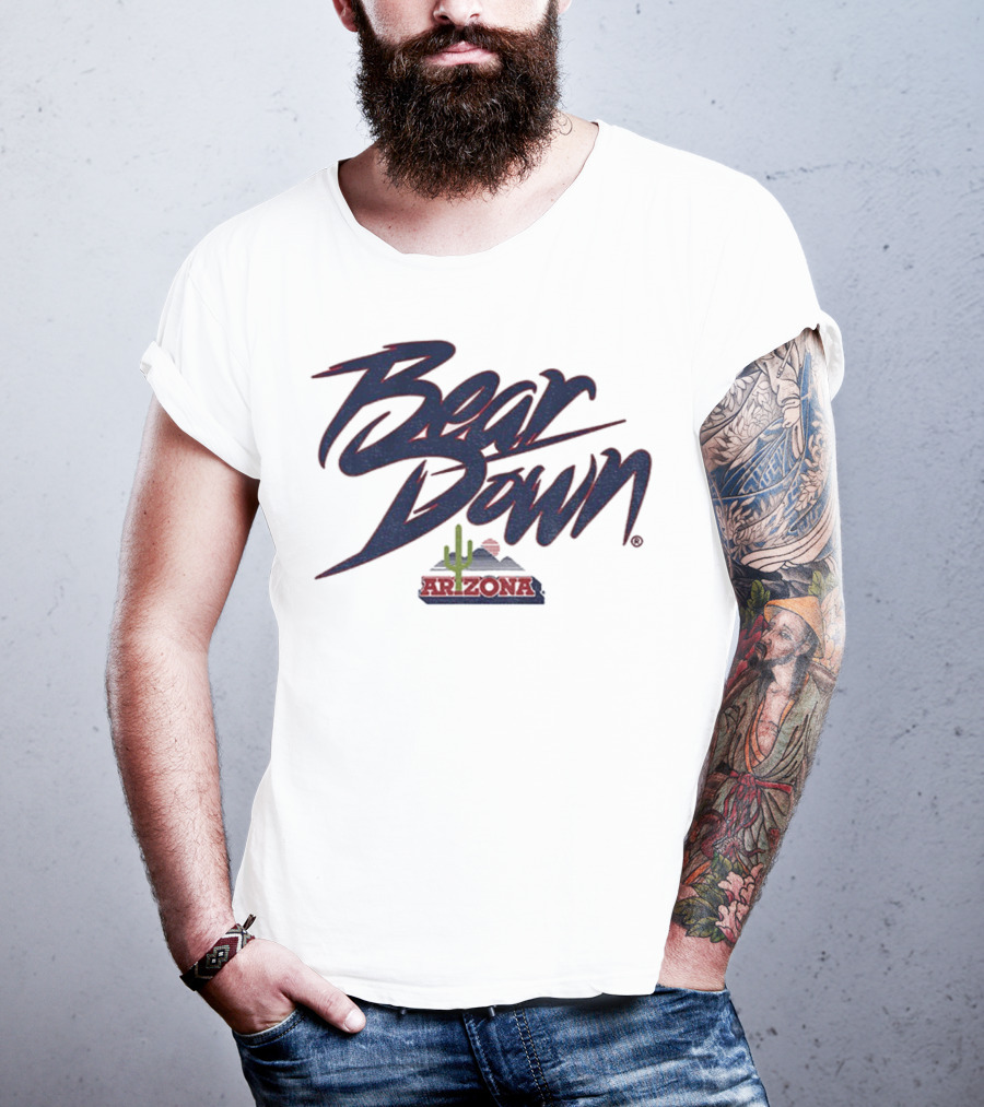 Bear Down Arizona Cactus Wildcats Football 2025 T-Shirt