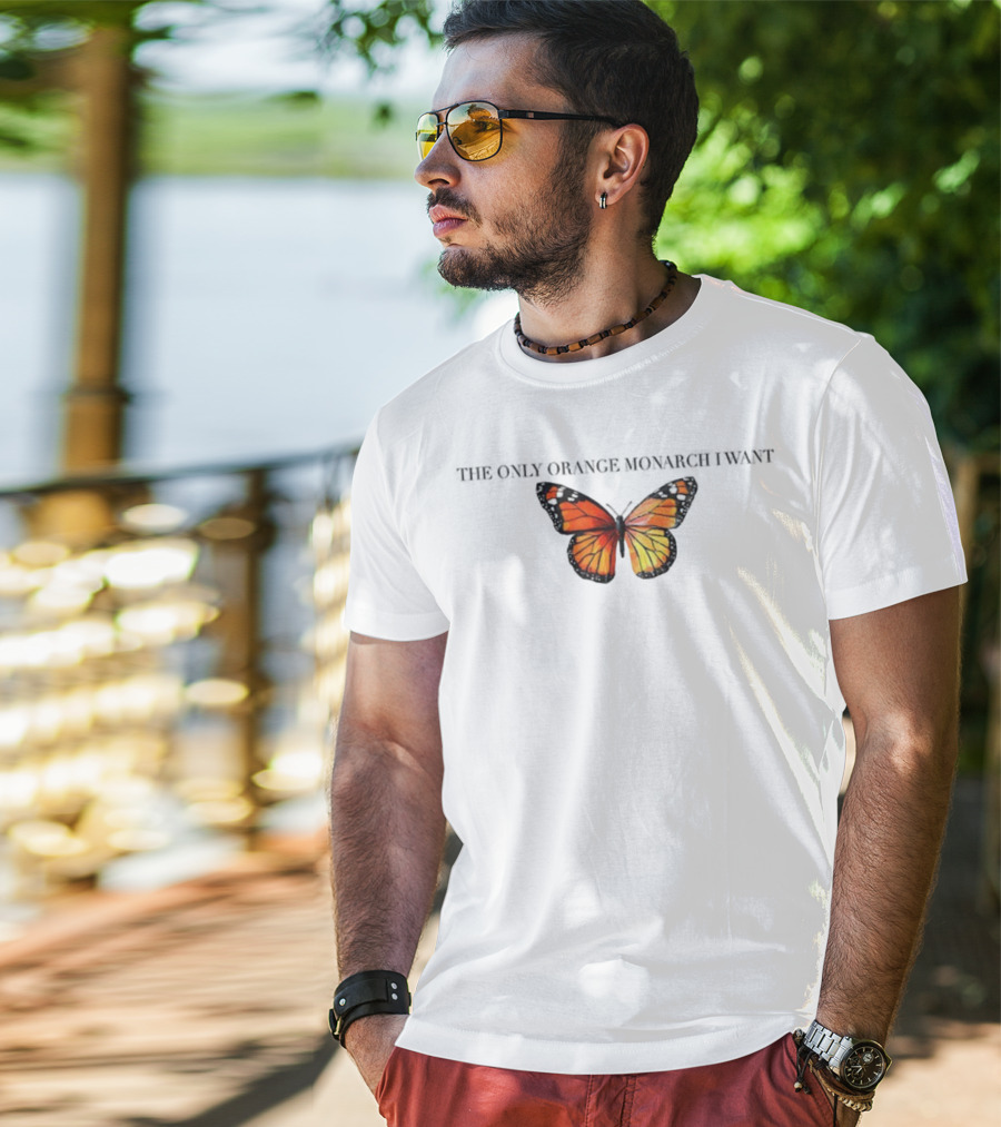 Butterfly The Only Orange Monarch I Want Anti MAGA T-Shirt