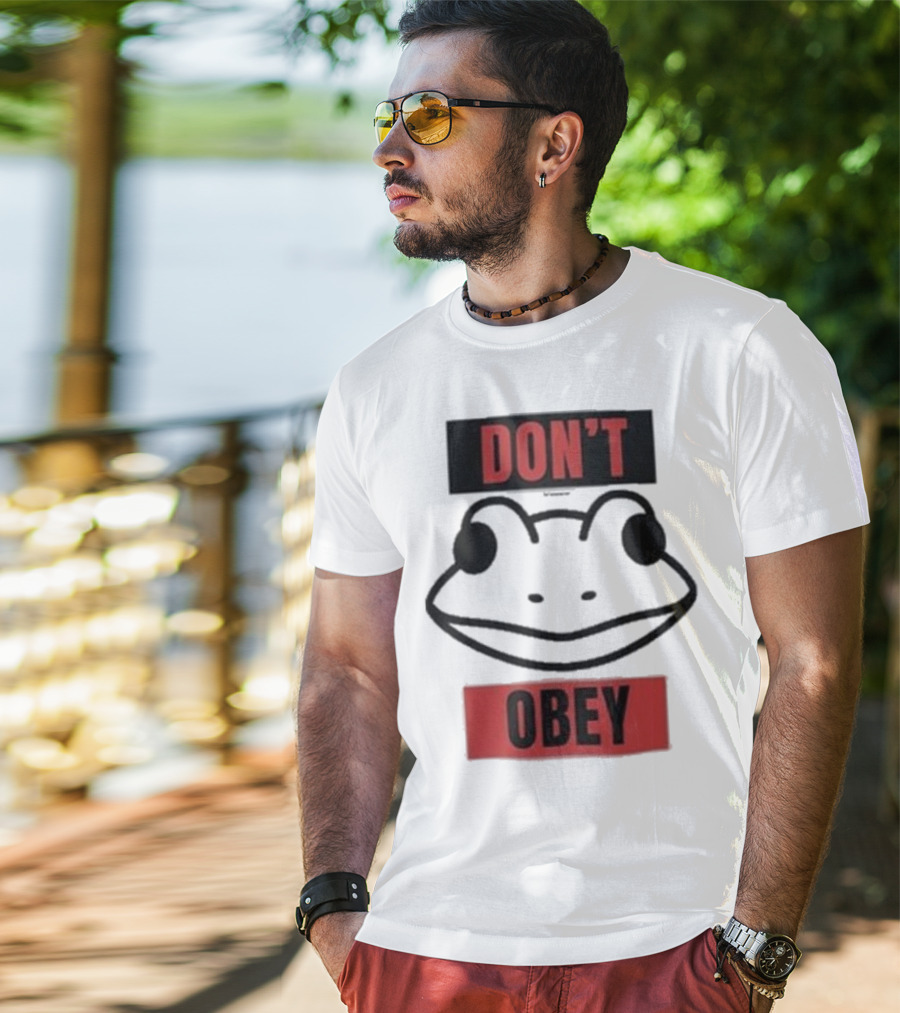 Don’t Obey Frog Resistance Portland T-Shirt