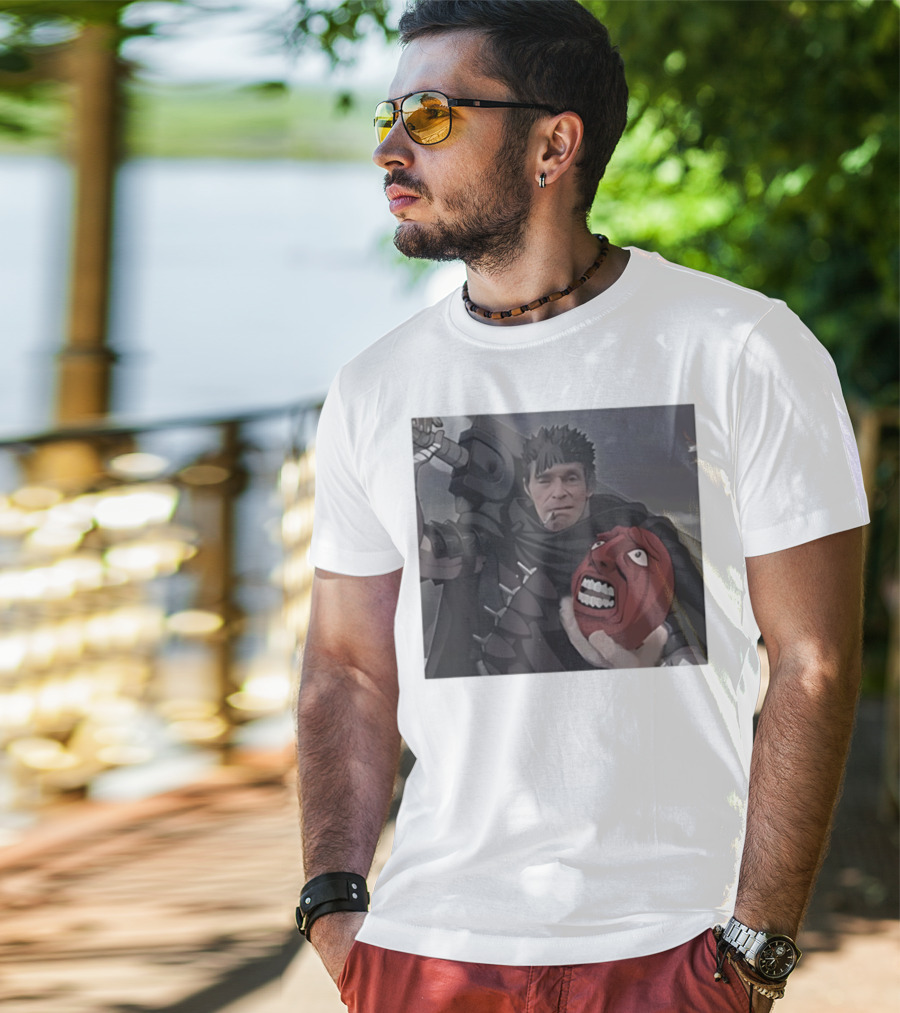 Berserk Guts Willem Dafoe Meme Crossover T-Shirt