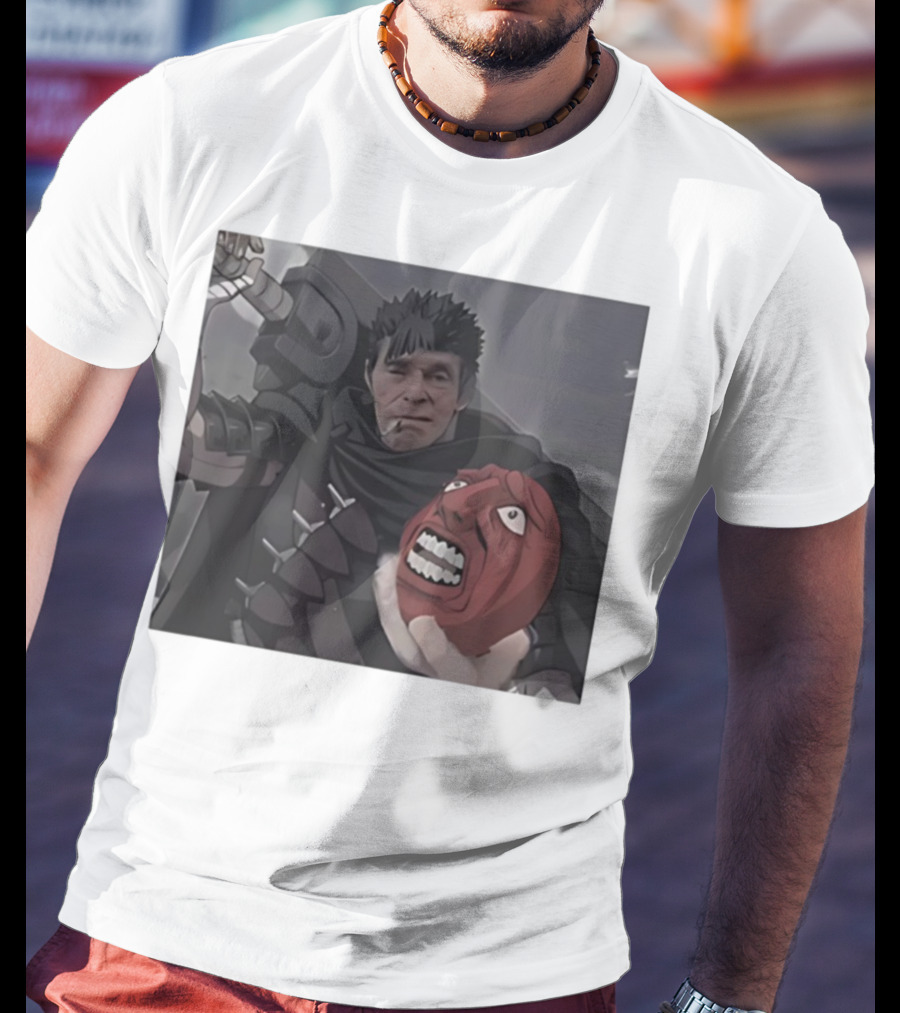Berserk Guts Willem Dafoe Meme Crossover T-Shirt
