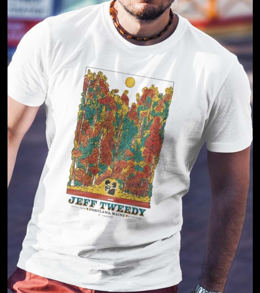 Jeff Tweedy Portland Maine State Theatre October 16 2025 Forest Scene T-Shirt