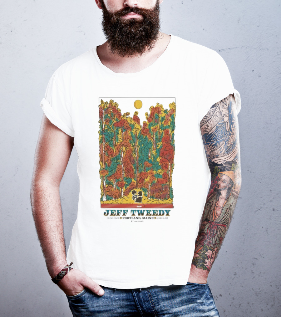 Jeff Tweedy Portland Maine State Theatre October 16 2025 Forest Scene T-Shirt