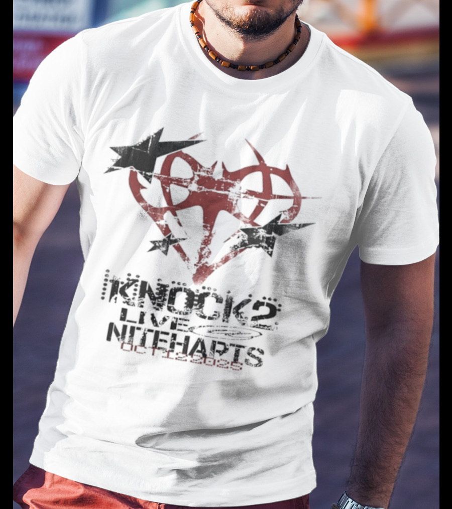Knock2 Live Niteharts Oct 12 2025 Airplane Heart Symbol T-Shirt