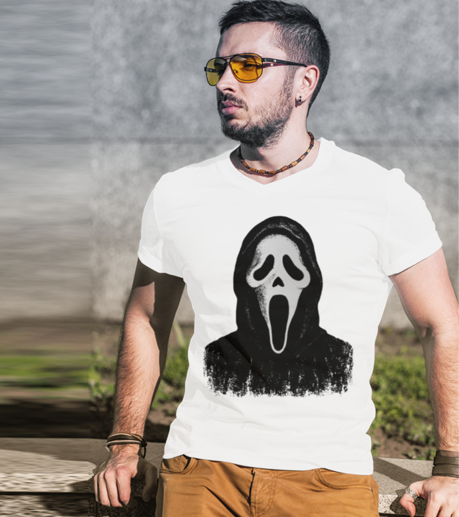 Monster Fresh Blank Ghostface Iconic Mask T-Shirt