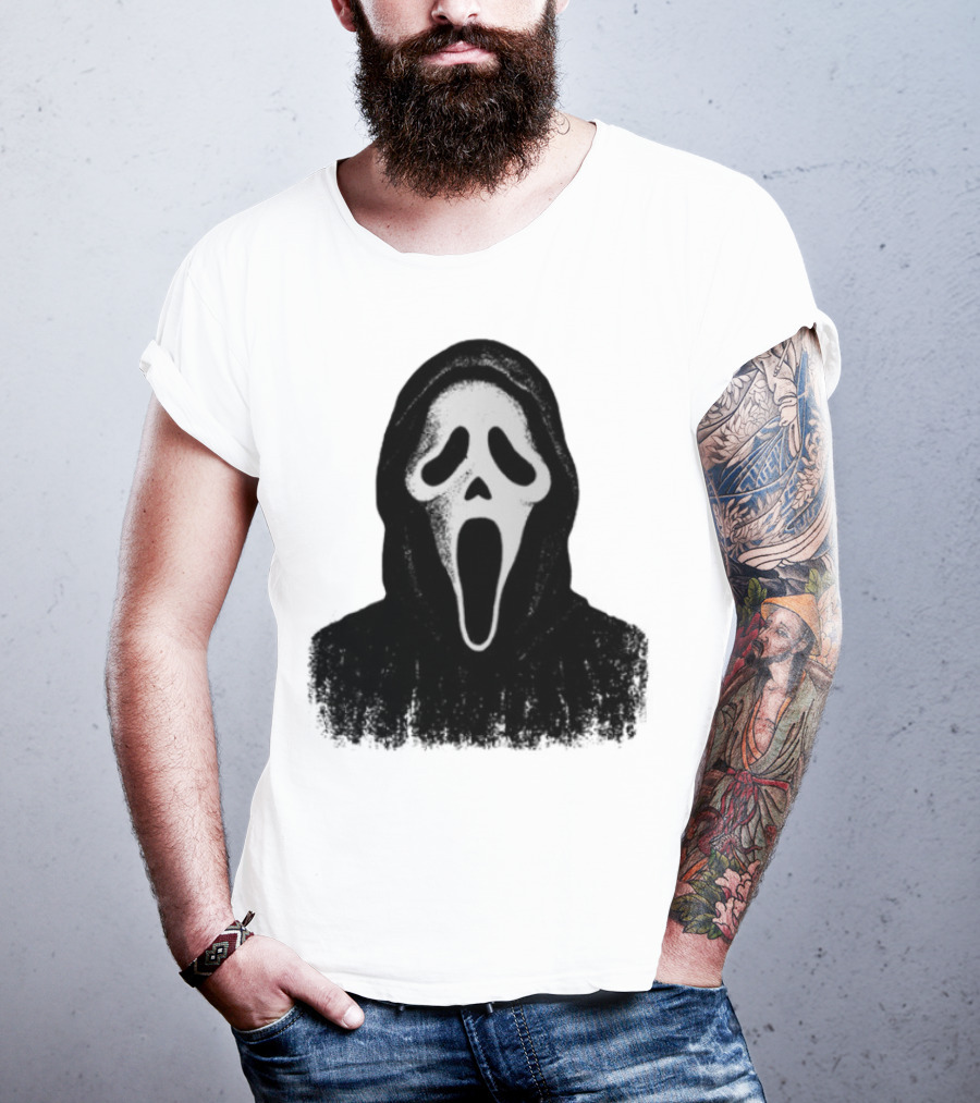 Monster Fresh Blank Ghostface Iconic Mask T-Shirt