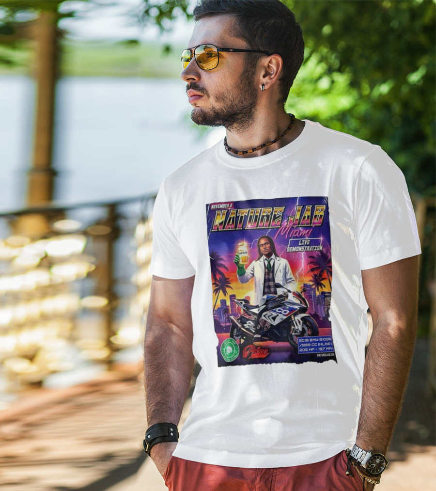 November 2 Naturejab Miami Live Demonstration Moto Performance 2018 BMW S1000R 999 CC Inline 4 205 HP 197 MPH T-Shirt