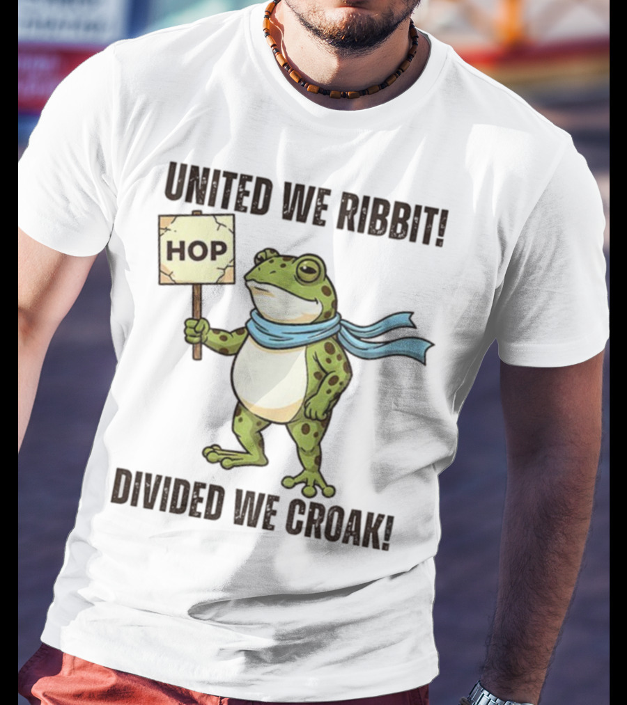 Portland Frog HOP United We Ribbit Divided We Croak 2025 T-Shirt