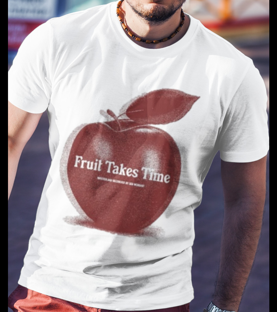 Fruit Takes Time By Seu Worship Red Apple T-Shirt