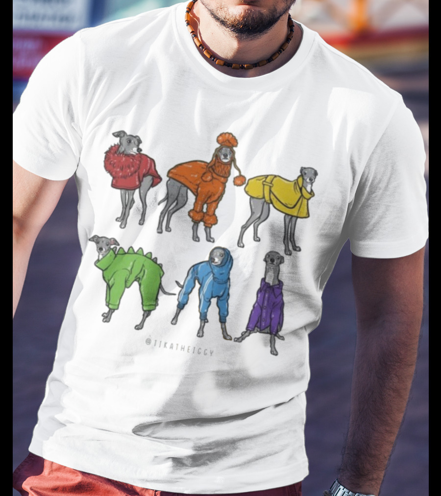 Tika The Iggy In Colorful Cozy Outfits T-Shirt