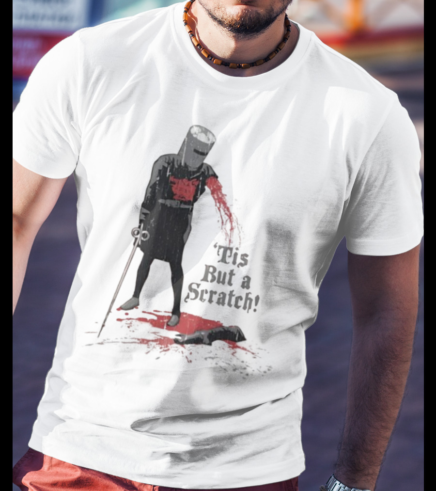Monty Python Black Knight 'Tis But A Scratch Classic Scene T-Shirt