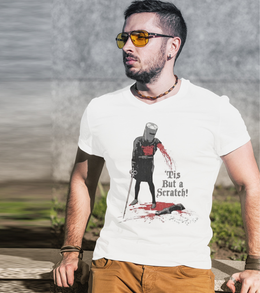 Monty Python Black Knight 'Tis But A Scratch Classic Scene T-Shirt