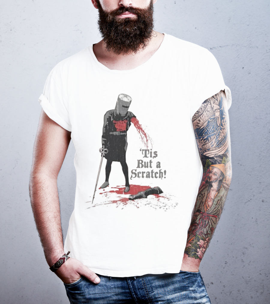 Monty Python Black Knight 'Tis But A Scratch Classic Scene T-Shirt