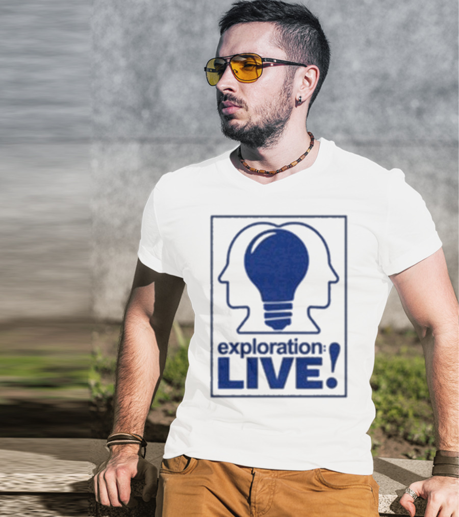 Exploration Live Heads With Lightbulb Icon T-Shirt