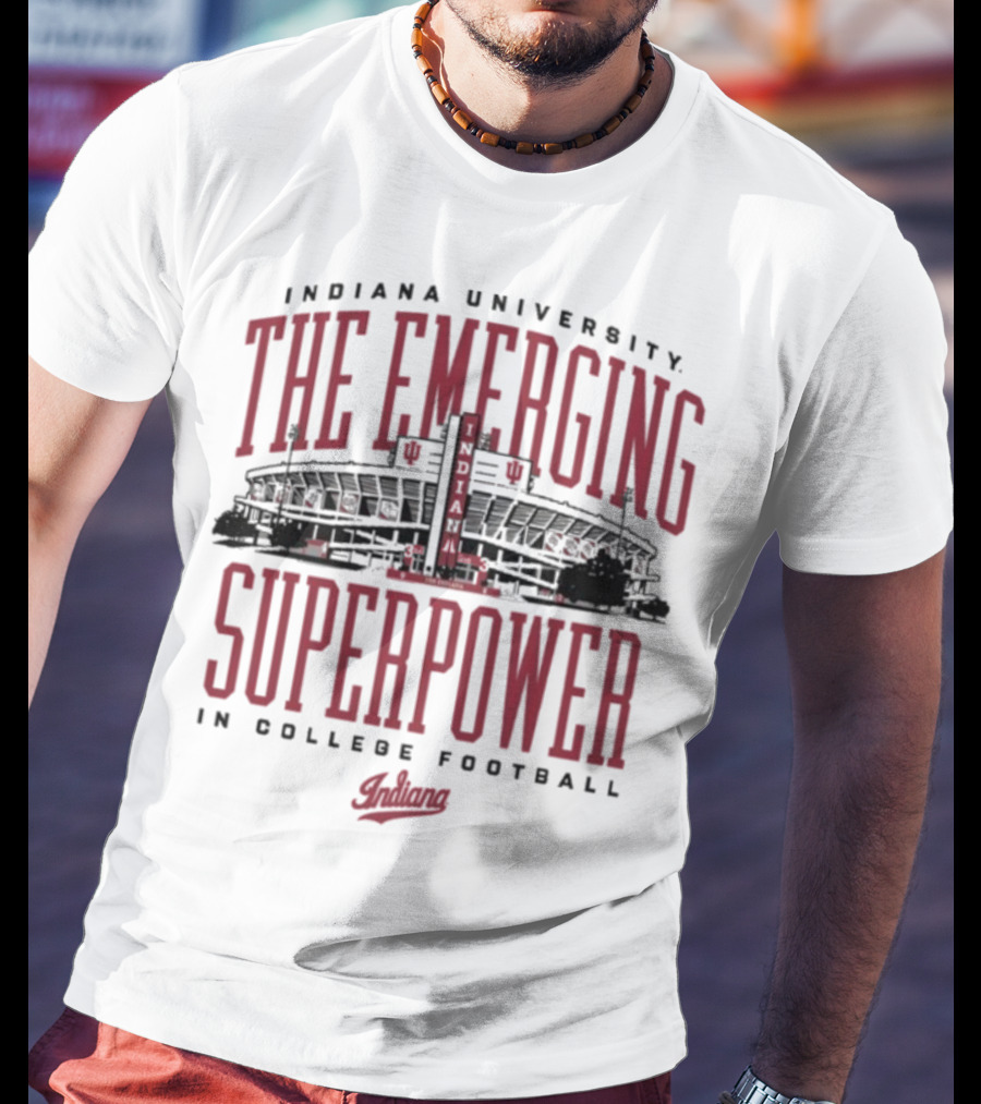 Indiana University The Emerging Superpower In College Football Hoosiers T-Shirt