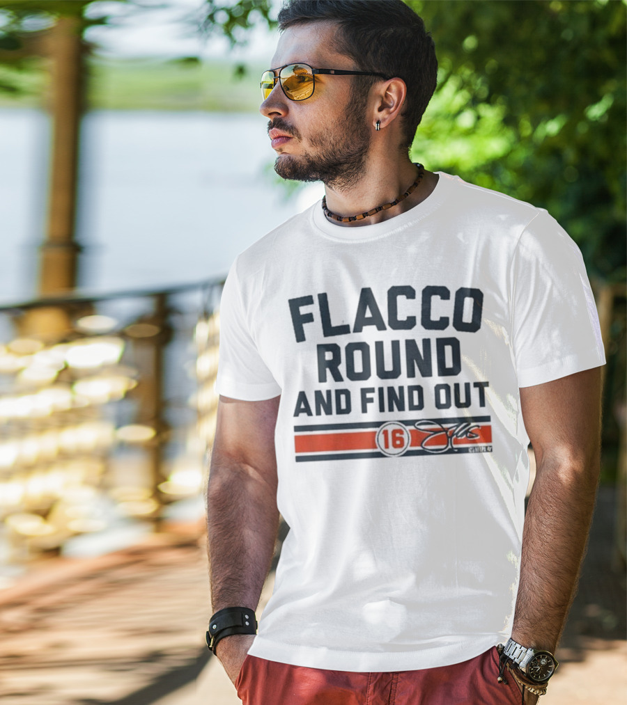 Flacco Round And Find Out 16 NFLPA Cincinnati Bengals T-Shirt