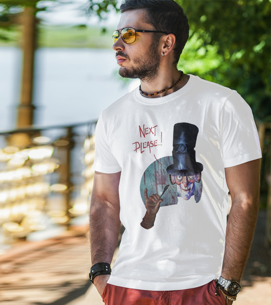 John Bolton1989 Next Please Horror Graffiti Halloween T-Shirt