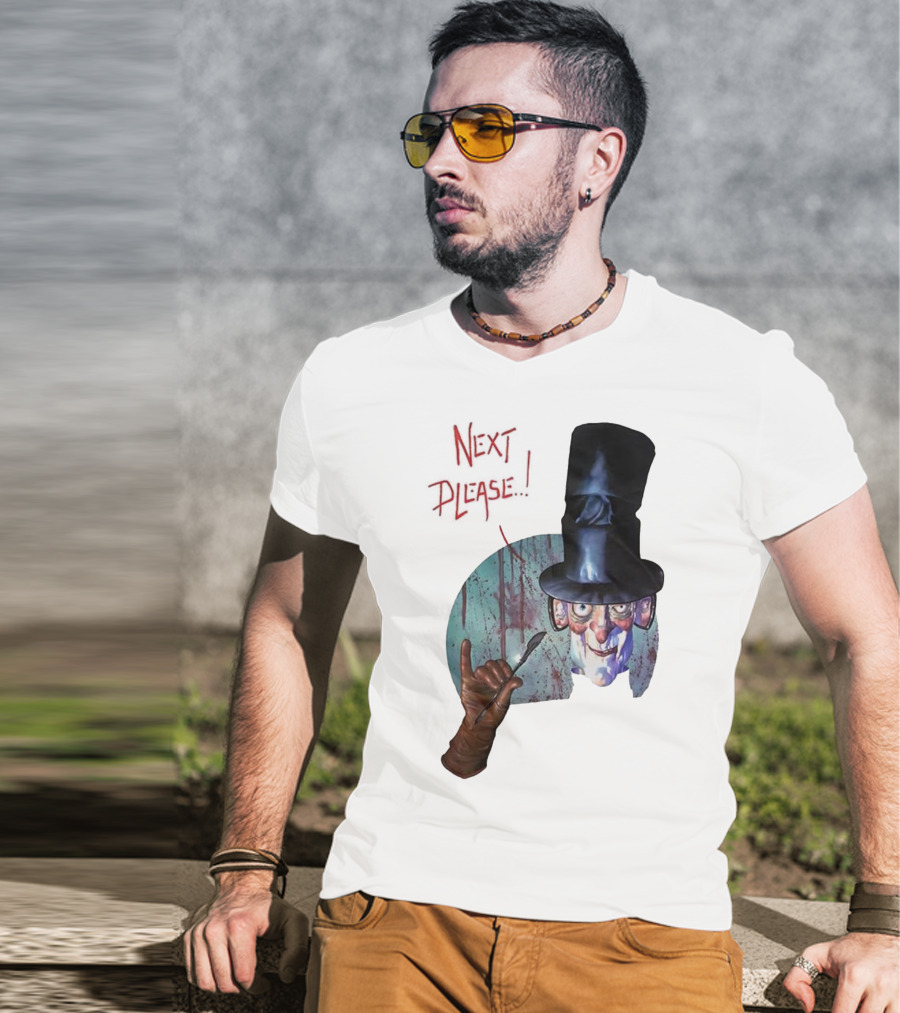 John Bolton1989 Next Please Horror Graffiti Halloween T-Shirt