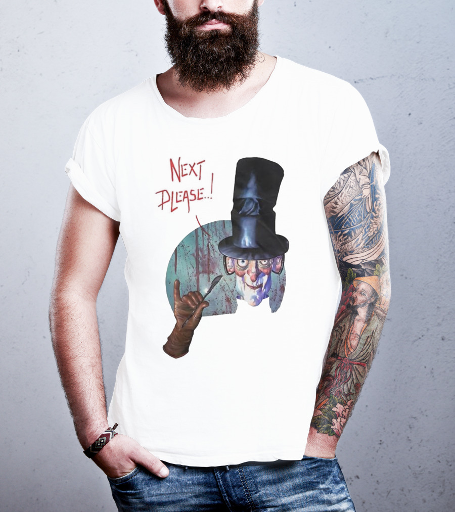 John Bolton1989 Next Please Horror Graffiti Halloween T-Shirt