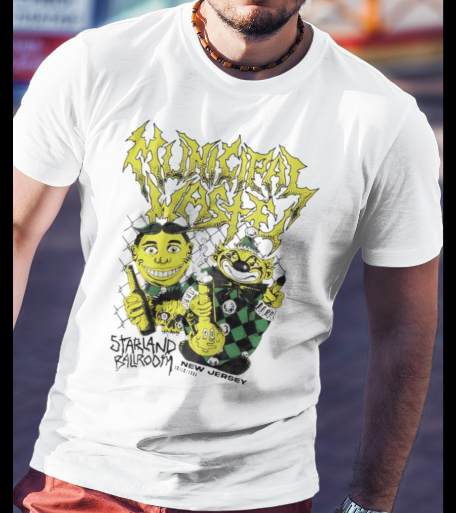 Municipal Waste Toxic Characters New Jersey Event 2023 T-Shirt