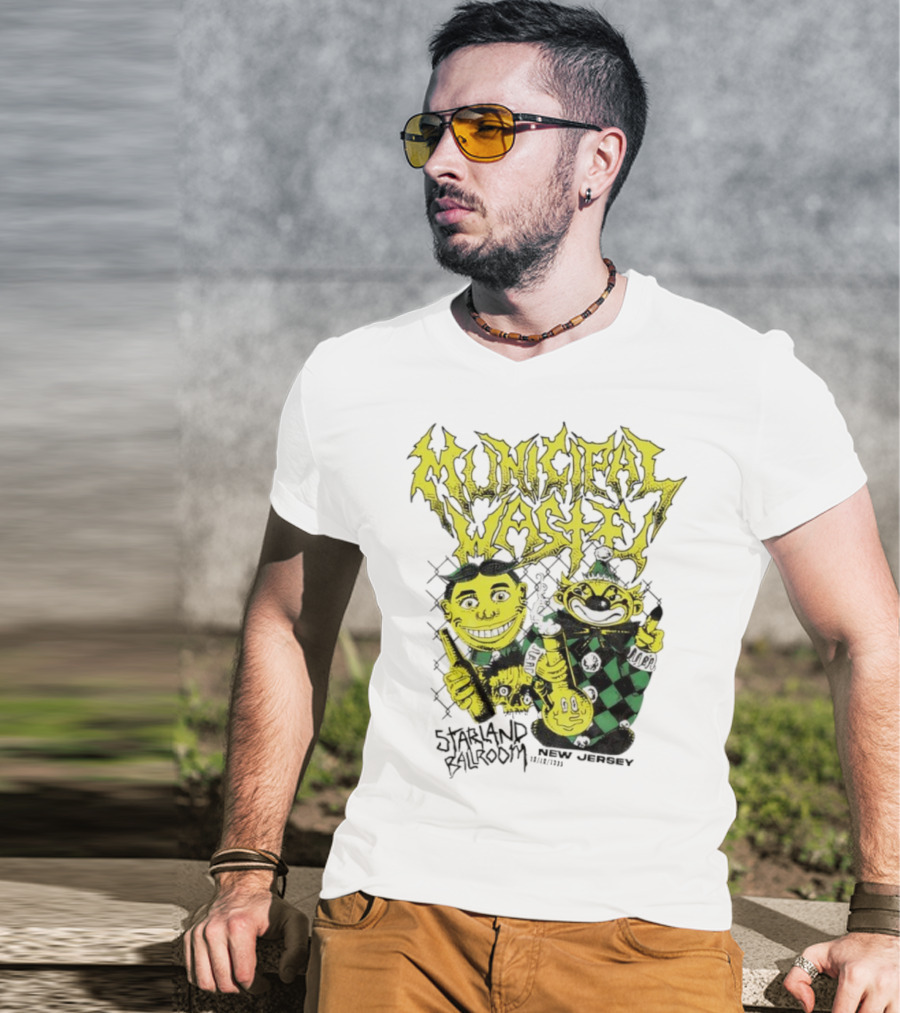 Municipal Waste Toxic Characters New Jersey Event 2023 T-Shirt