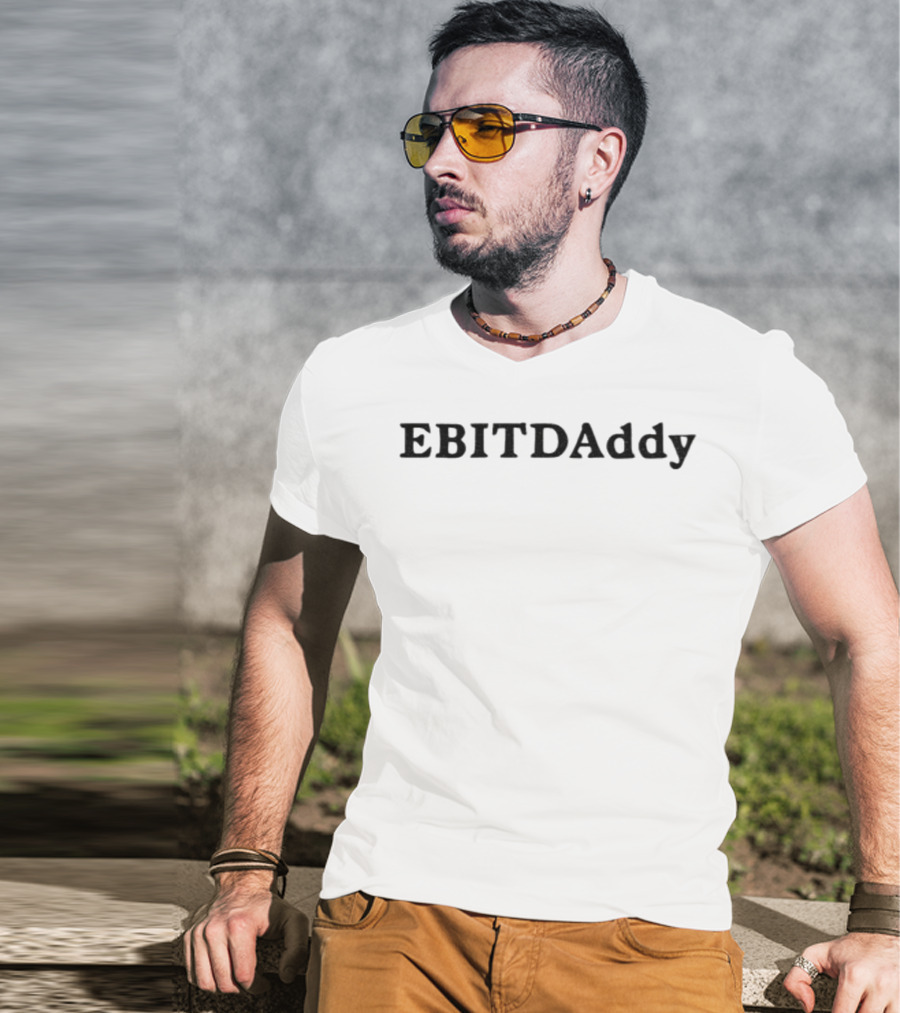 EBITDAddy Embroidered 2025 Finance Dad Gift T-Shirt