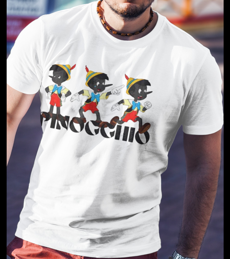Pinocchio Trio Adventure Classic Disney Character Vintage Style T-Shirt