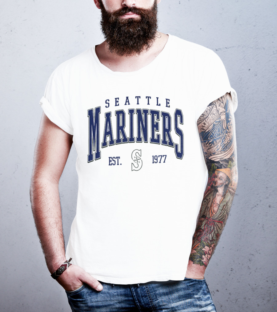 Seattle Mariners Est 1977 Vintage MLB Baseball T-Shirt