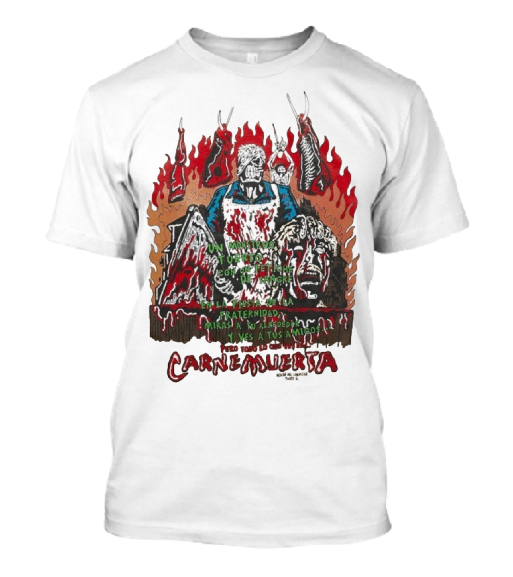 Carne Muerta Halloween Sangre Fraternidad Monstruo T-Shirt