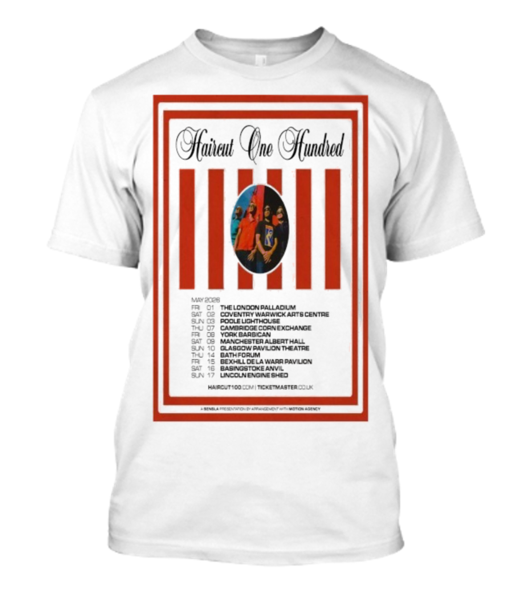Haircut One Hundred May 2026 UK Tour Dates And Locations T-Shirt